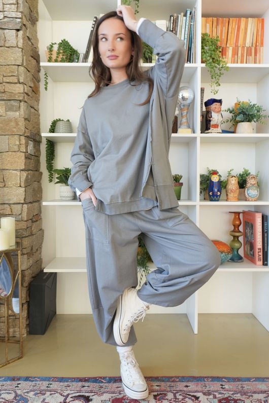 Lagen Shelby Sweatshirt Barrel Pant Storm /5